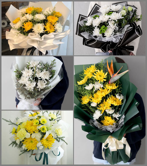 江苏南通启东市吕四港镇吕北村白事花束代送